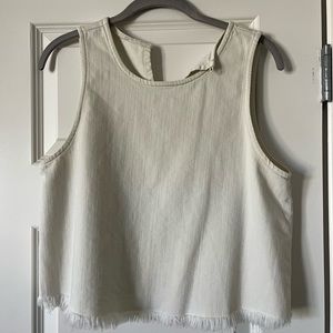 White Linen Aerie Tank